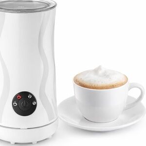 Electric Milk Frother and Warmer - White